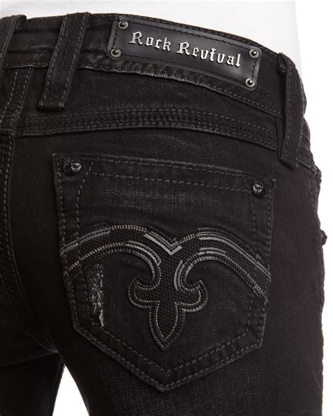 rock revival jeans black|Rock Revival Black Jeans